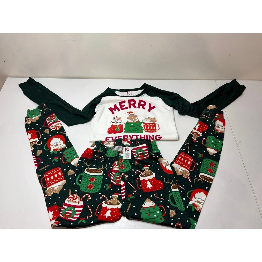 Girls Merry Christmas Pajamas